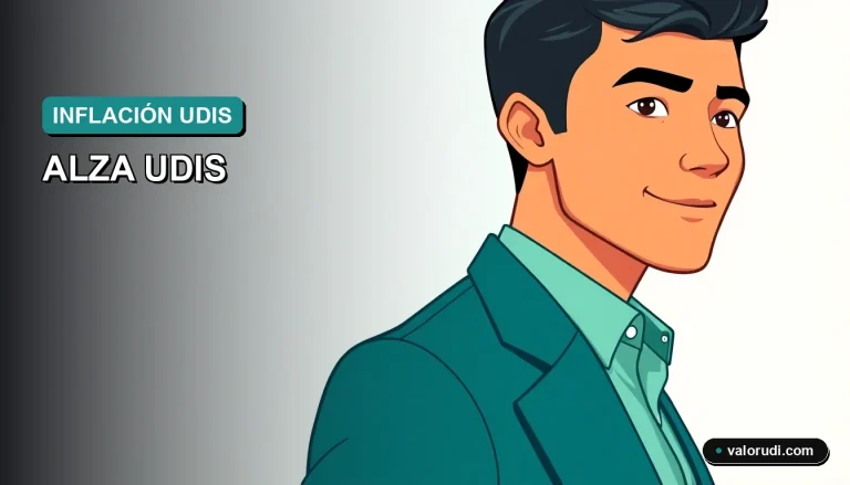 Ilustración estilo Corporate Memphis de asesor financiero en tonos teal y menta, mitad superior del cuerpo, alza del crédito Infonavit