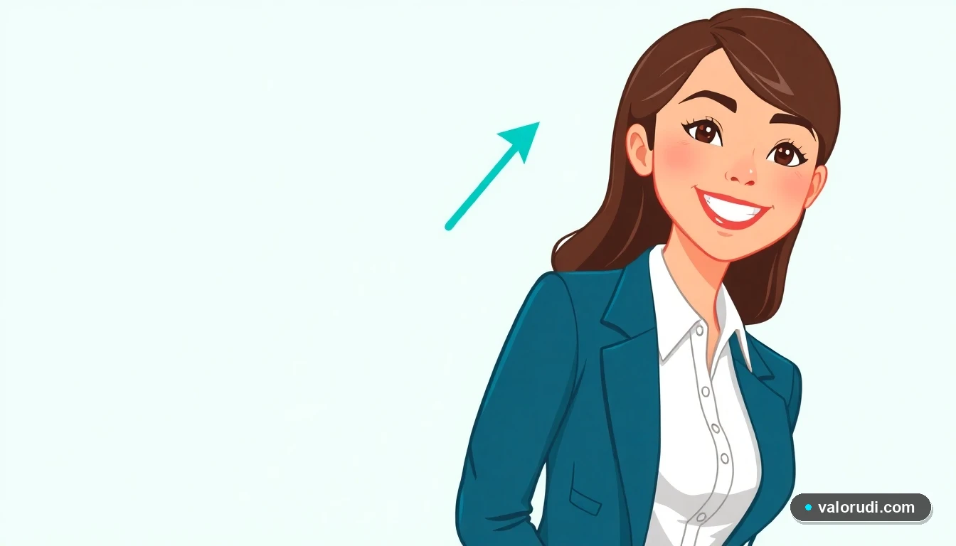 Asesora financiera mujer con traje color verde menta, concepto de calculadora de ahorro en hipoteca UDI a pesos Infonavit.