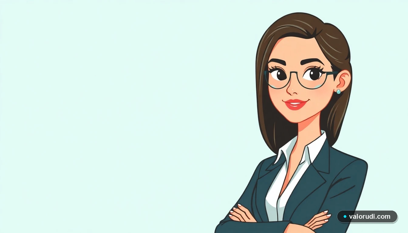 Ilustración vectorial de una asesora financiera en estilo Corporate Memphis calculando UDIS a pesos para crédito Infonavit.