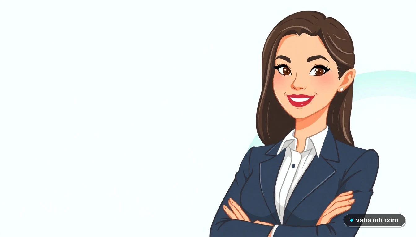 Asesora financiera explica el valor de la UDI y su efecto en hipotecas antiguas en México, ilustración corporativa moderna.