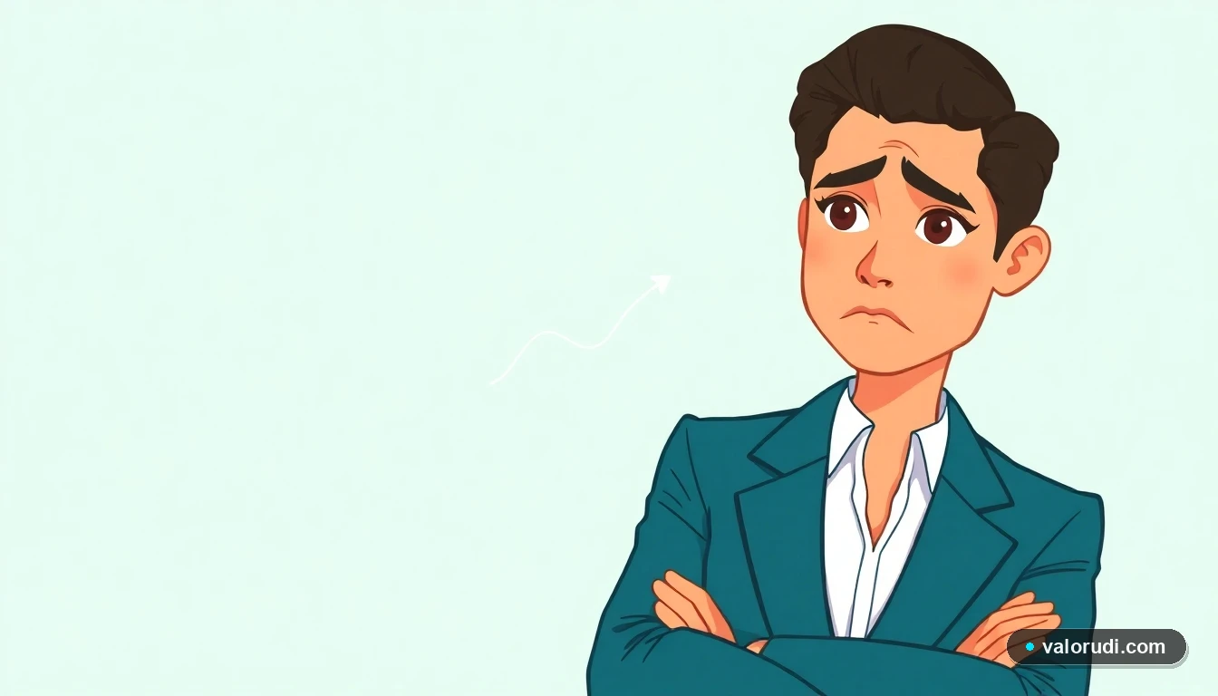 Asesor financiero preocupado en ilustración 2D sobre errores de hipoteca e inflación 2026 en México.