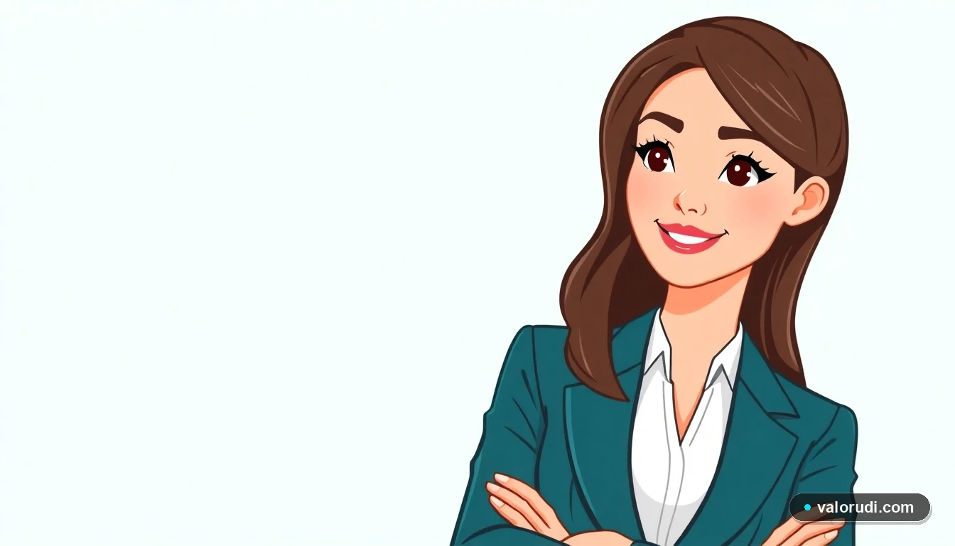 Simulador UDI Pesosmexico 2026 - Asesora financiera profesional en ilustración 2D plana