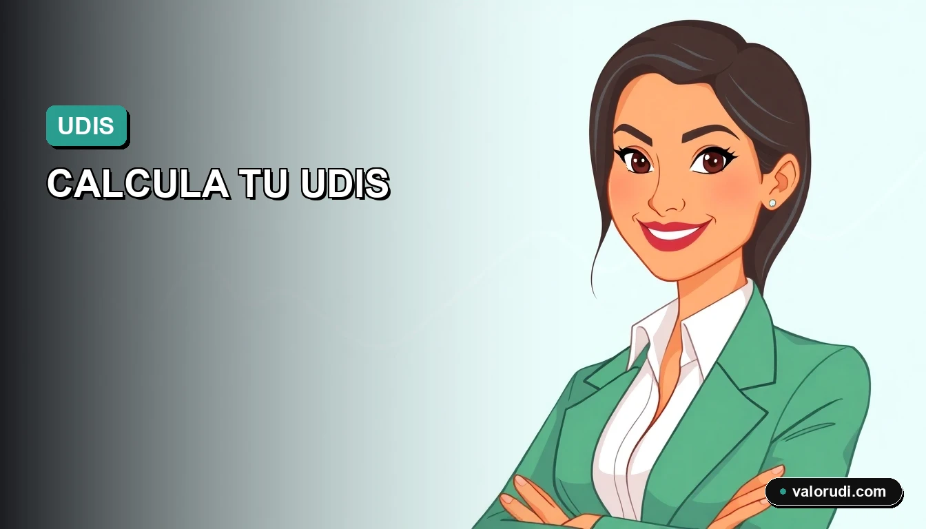 Ilustración de asesor financiero moderno al lado derecho, con espacio vacío al centro e izquierda, en tonos verde menta y teal, para calculadora de deuda UDIS Infonavit 2026.